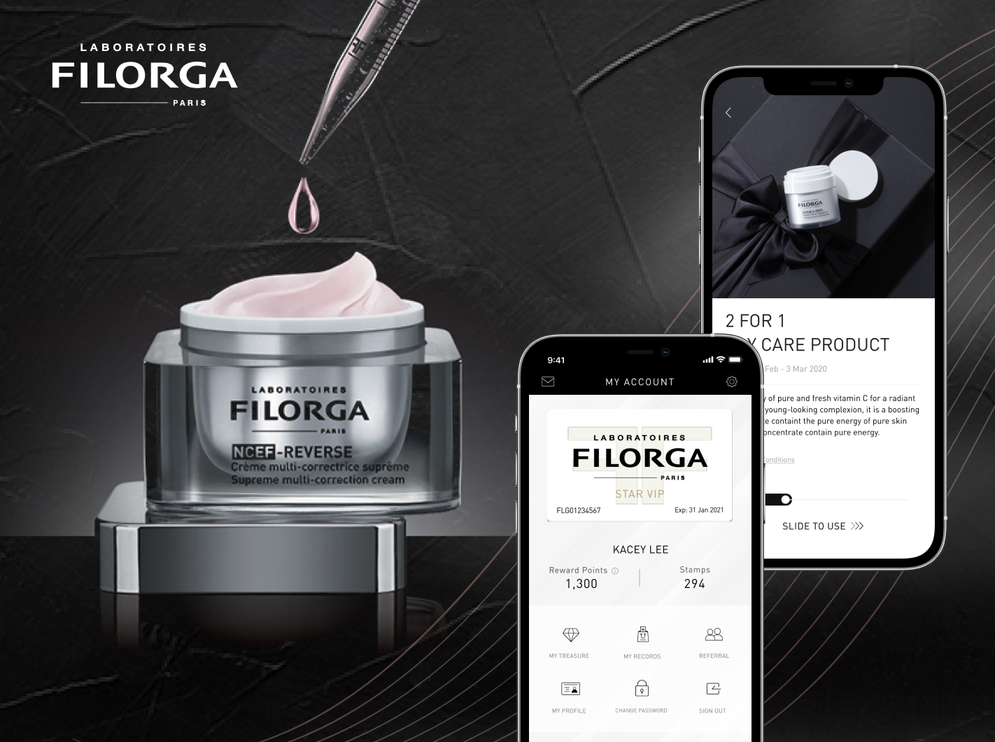 CRM Loyalty Mobile App For Filorga