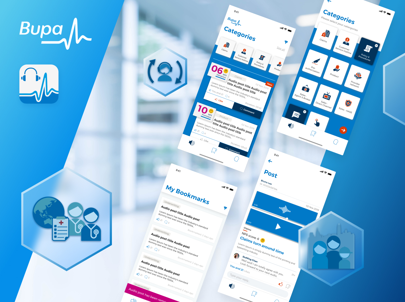 Hotline Recording Sharing App Development for Bupa and QHMS