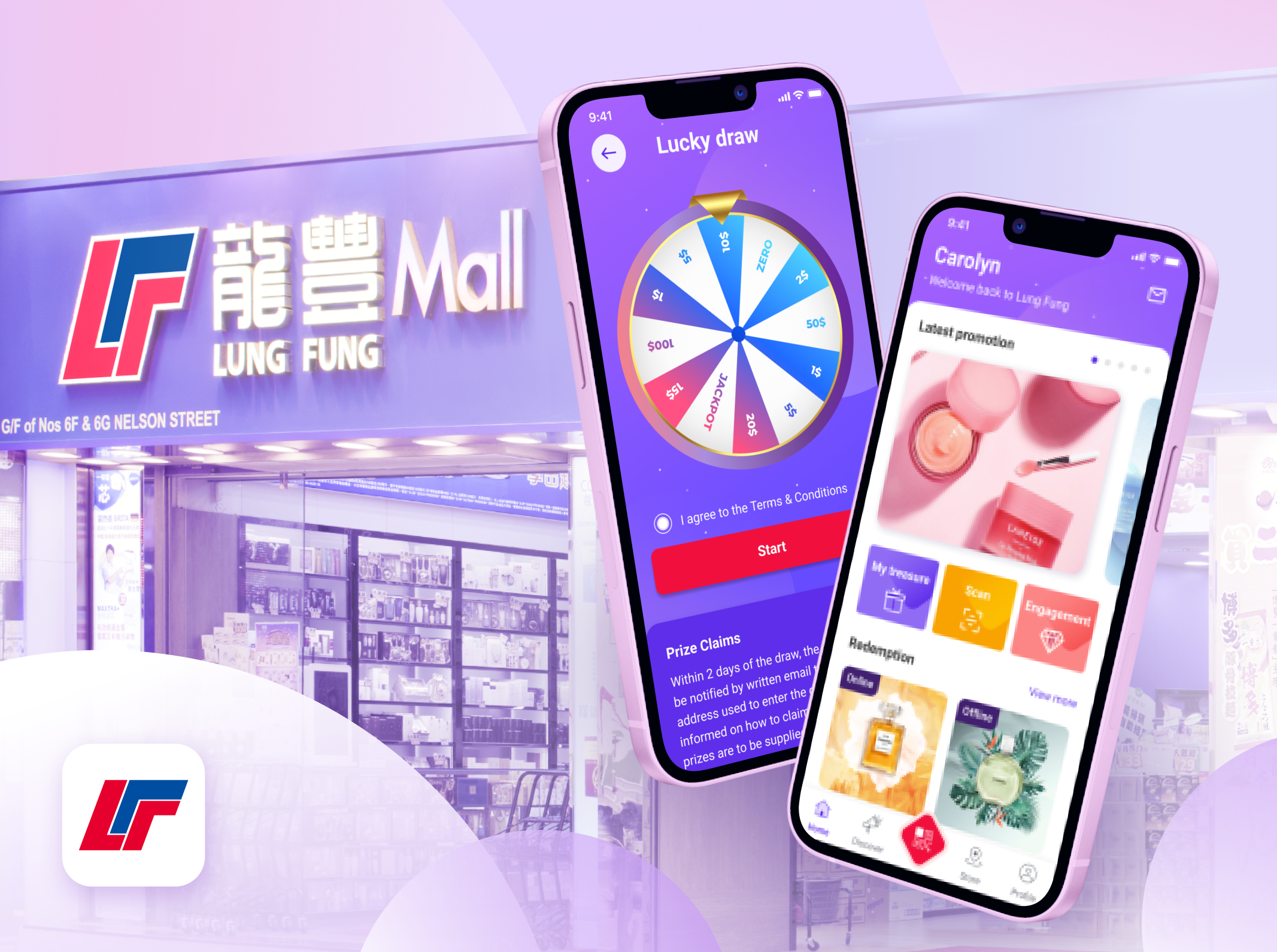 CRM Loyalty Mobile App for Lung Fung